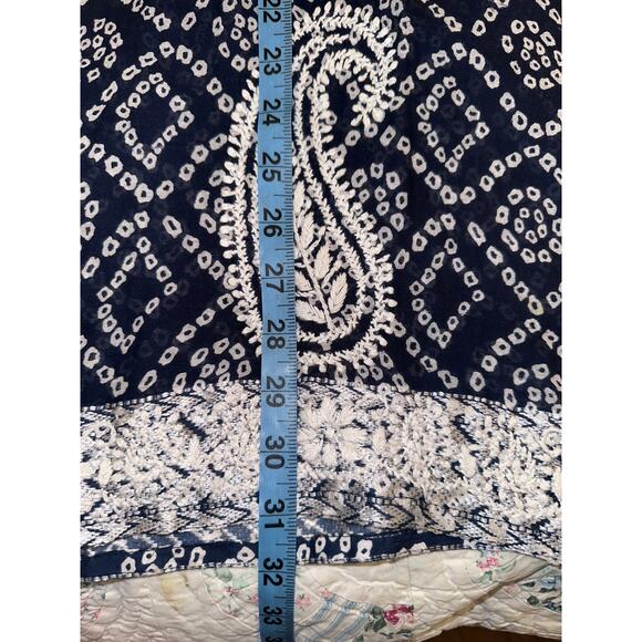 ALKA VERA HEAVILY EMBROIDERED BLOCK PRINT BOHO TUNIC OR MINIDRESS BOHO - Picture 6 of 6